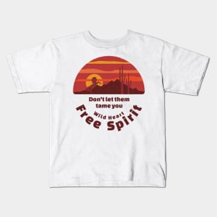 Free spirit - Wild heart Kids T-Shirt